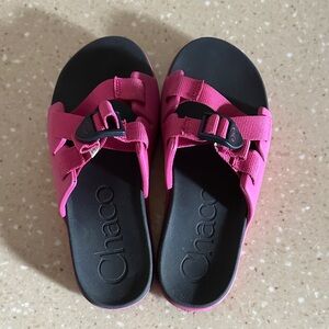 Chaco Fuchsia Double-Strap Slides